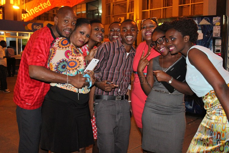 Team MultiChoice Tanzania wakitokeleza mbele ya kamera ya bongo5