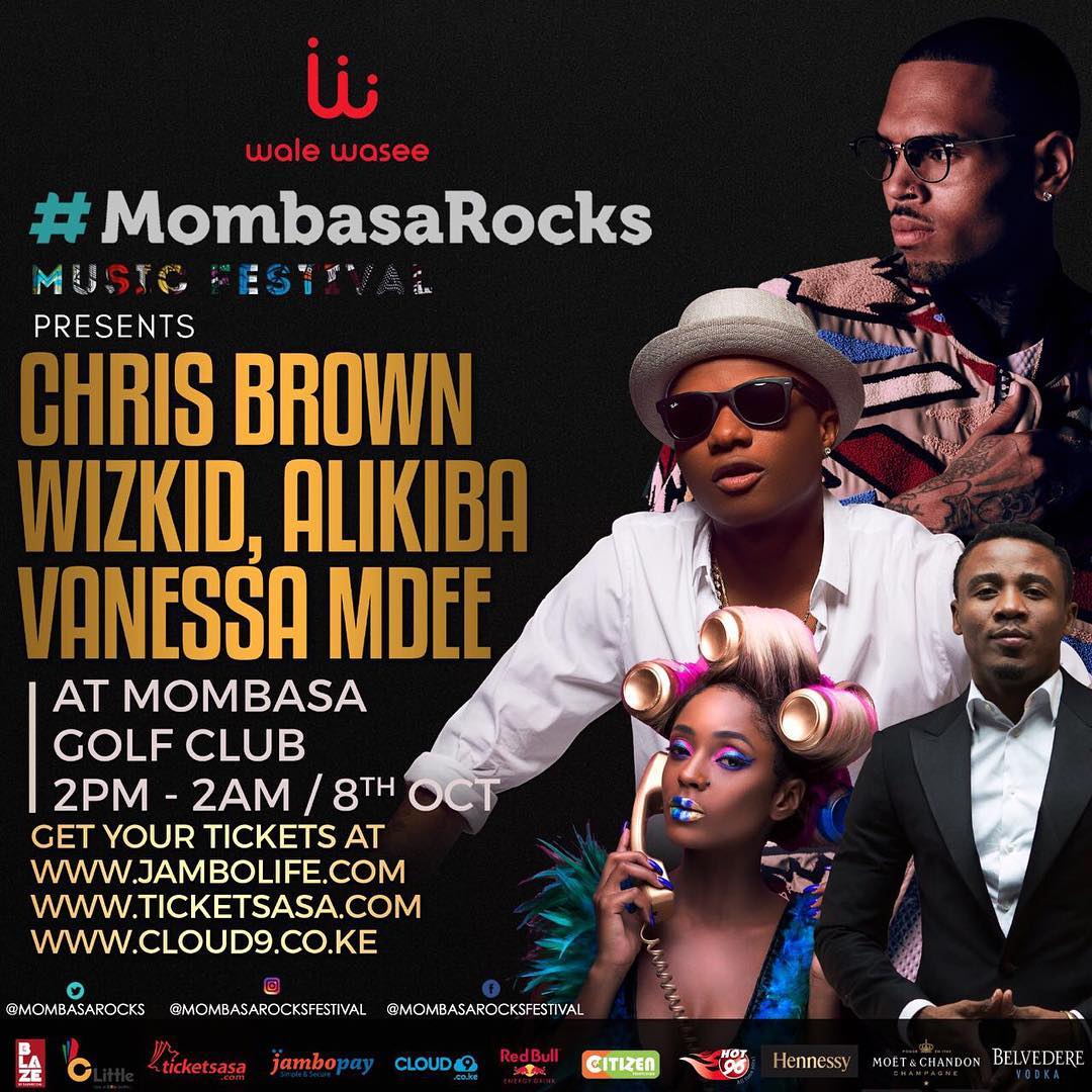 Wizkid yageze i Mombasa aho agiye kuririmbana na Chris Brown (Amafoto)